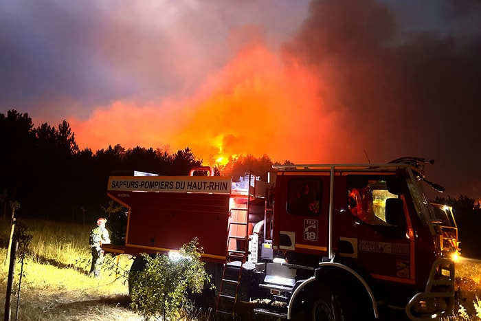 Plus de 50% de l'effectif du CSP de Mulhouse est formé aux feux de forêt. 