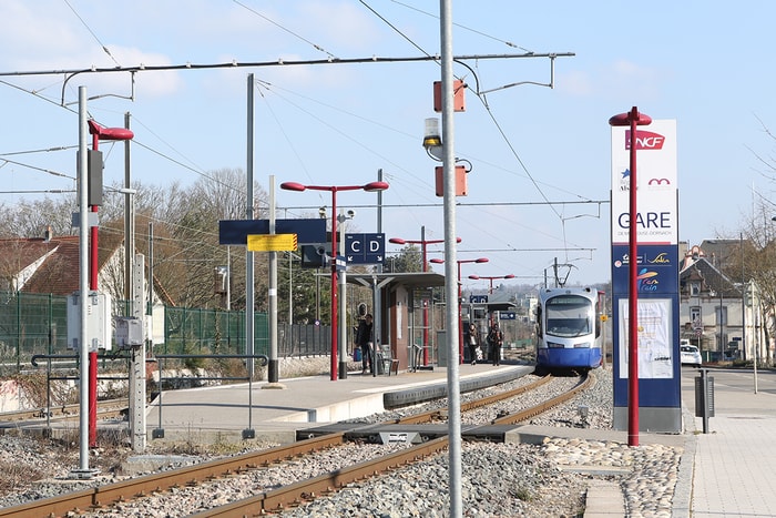 La ligne 3 permet de se rendre jusqu’à Lutterbach, en passant notamment par la gare de Dornach.