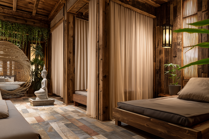 Le futur spa de 1 500 m². 