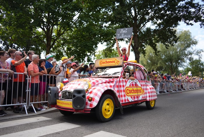 Des clins d'œil à Mulhouse.