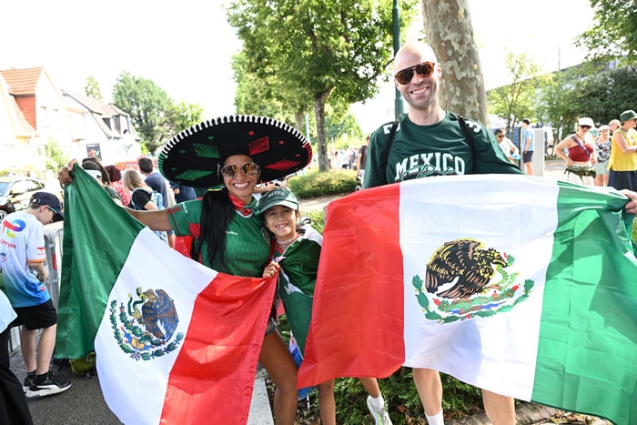 Ruth, Kyara et Joe sont venus soutenir le Mexicain Isaac Del Toro. 