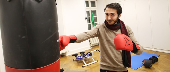 Terence Figueiredo dans la salle de (vrai) sport !