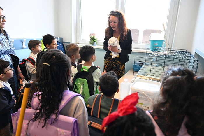 Cette classe de CP, à l'école élémentaire Stintzi, a une mascotte qui n'aime pas le bruit.