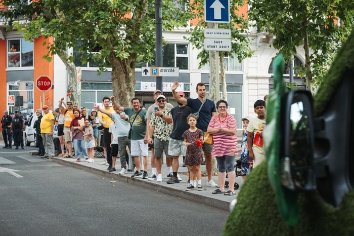 Le public mulhousien était nombreux au bord de la route.