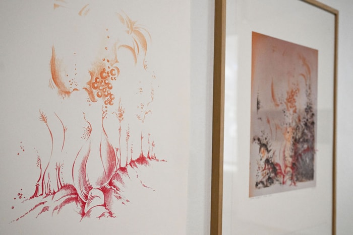 17 artistes y présentent leurs œuvres, comme ces lithographies de Dominique Lentz.  