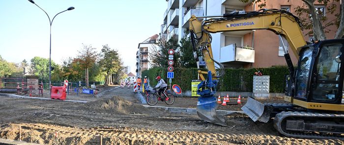 Au printemps prochain, les cyclistes pourront emprunter cette itinéraire apaisé, reliant le centre-ville et les Terrasses du musée.