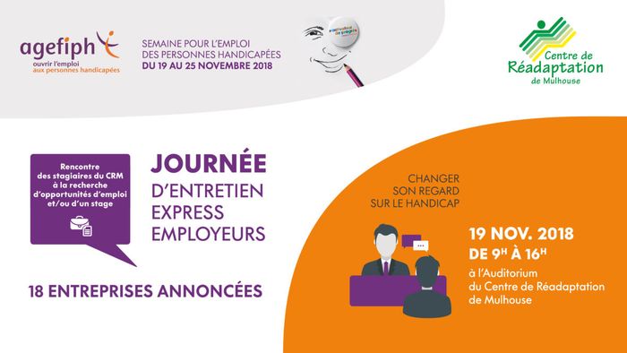 Semaine européennes pour l'emploi des personnes handicapées
