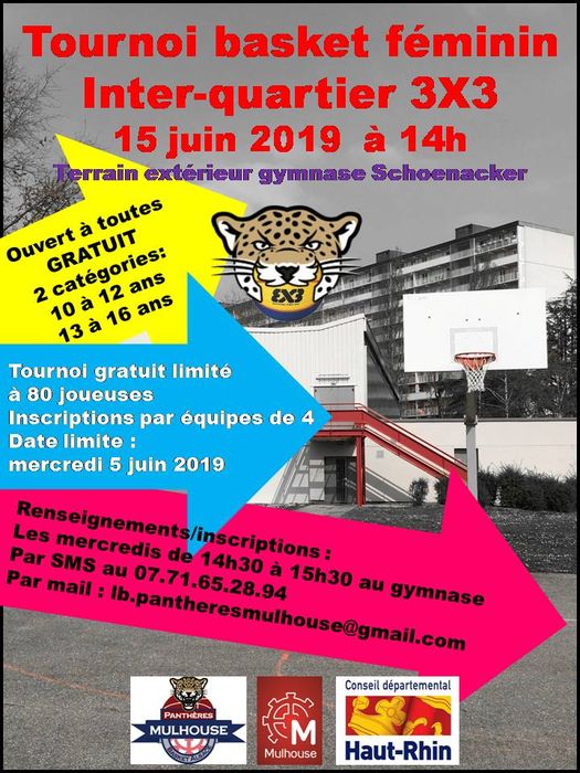 Tournoi 3X3 basket féminin inter-quartier