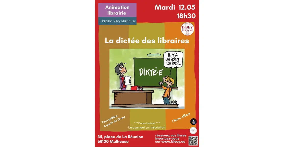 Animation librairie - La dictée des libraires