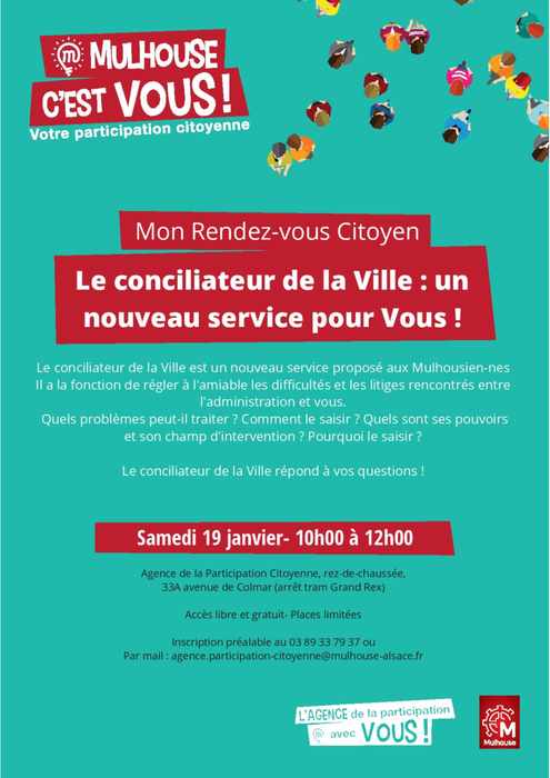 Le conciliateur de la Ville : un nouveau service pour les Mulhousiens