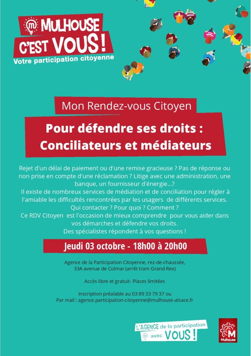 RDV Citoyen : Défendre ses droits avec les conciliateurs et les médiateurs