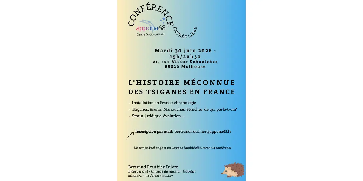 Conférence L'histoire méconnue des Tsiganes en France