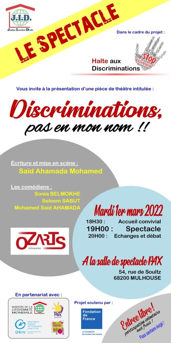 Spectacle de sensibilisation - Halte aux discriminations !