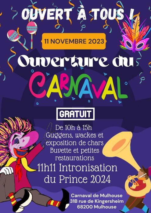 Ouverture de la saison Carnavalesque