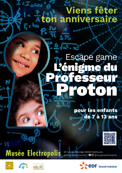Nouveauté : formule anniversaire escape game au Musée Electropolis