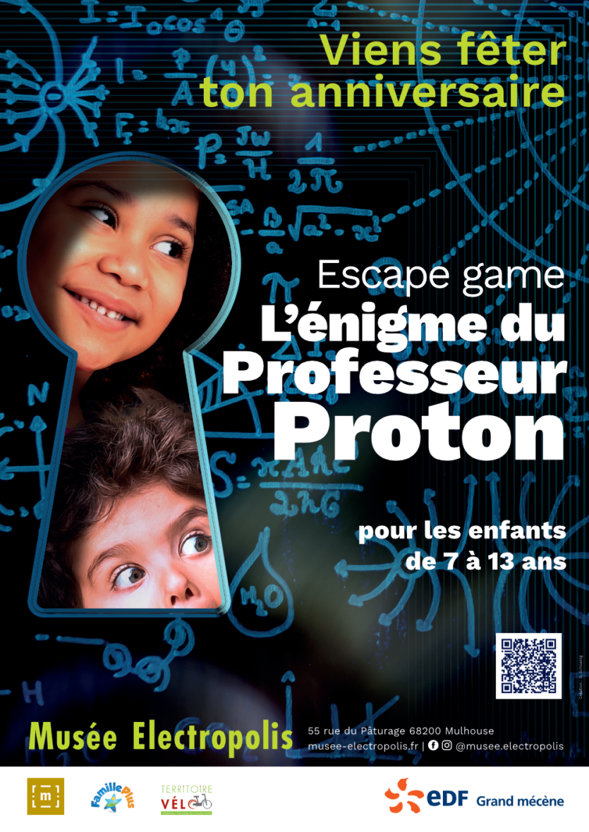 Nouveauté : formule anniversaire escape game au Musée Electropolis