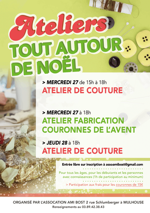 Ateliers autour de Noël