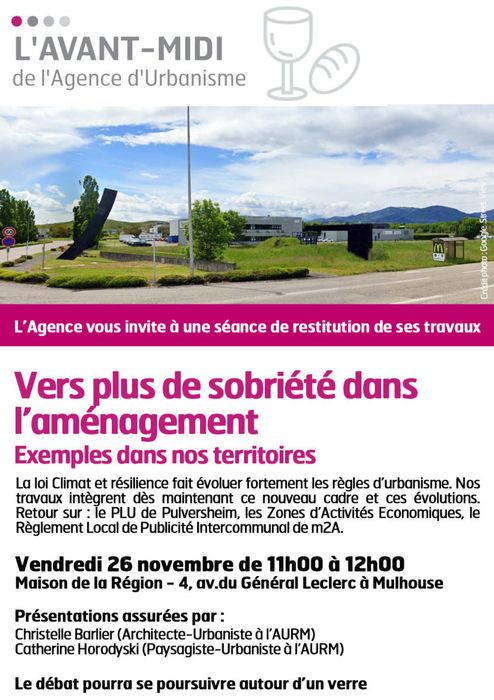 Avant Midi : vers plus de sobriété dans l'aménagement : exemples dans nos territoires