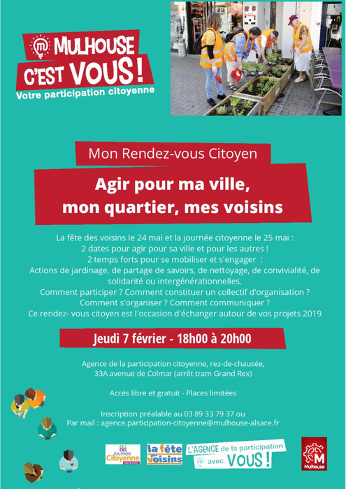 RDV Citoyen : Agir pour ma ville, mon quartier, mes voisins