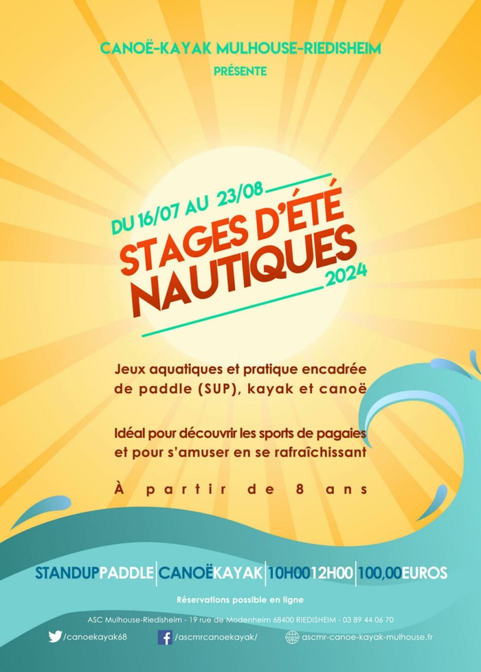 Stage d'été : Découverte canoë-kayak