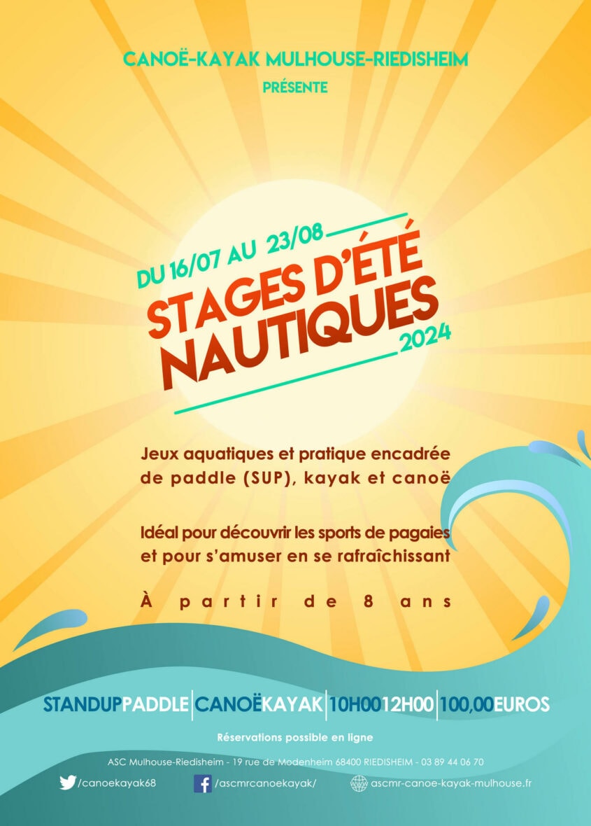 Stage d'été : Découverte canoë-kayak