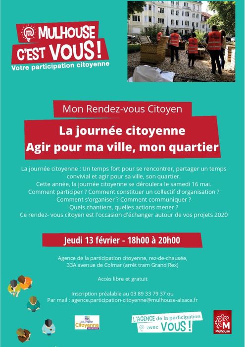 RDV Citoyen : la journée citoyenne, agir pour ma ville, mon quartier