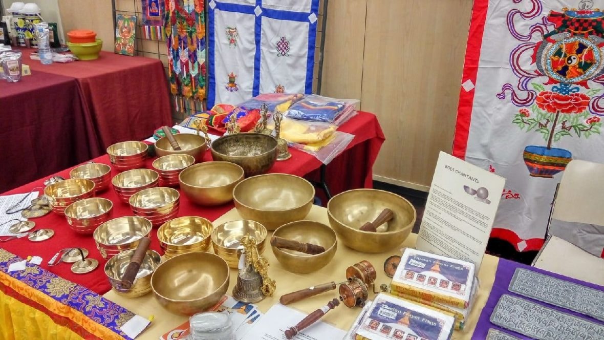 exposition-vente d'artisanat himalayen