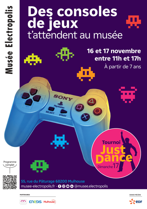Des consoles de jeux t'attendent au Musée Electropolis