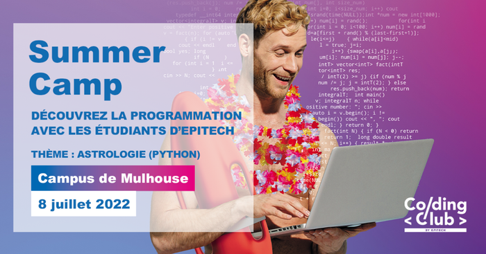 Summer Camp 2022 - journée d'initiation à la programmation