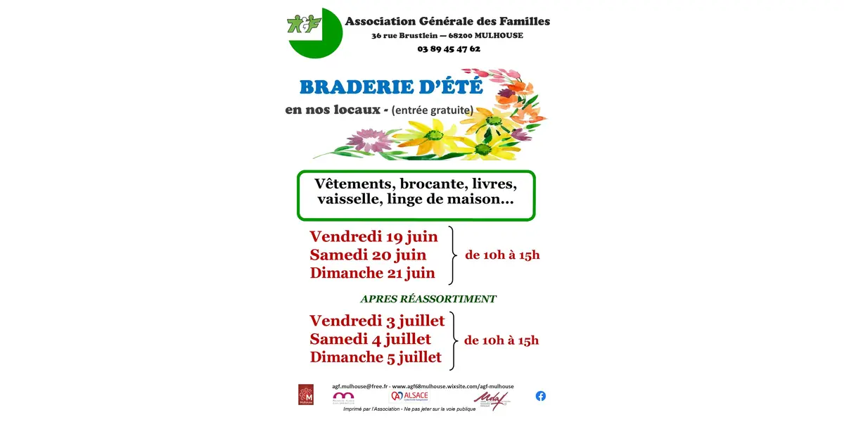 Braderie d'été (en deux sessions)