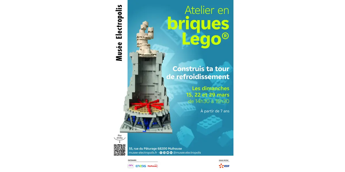 Atelier en briques LEGO® : Construis ta tour de refroidissement
