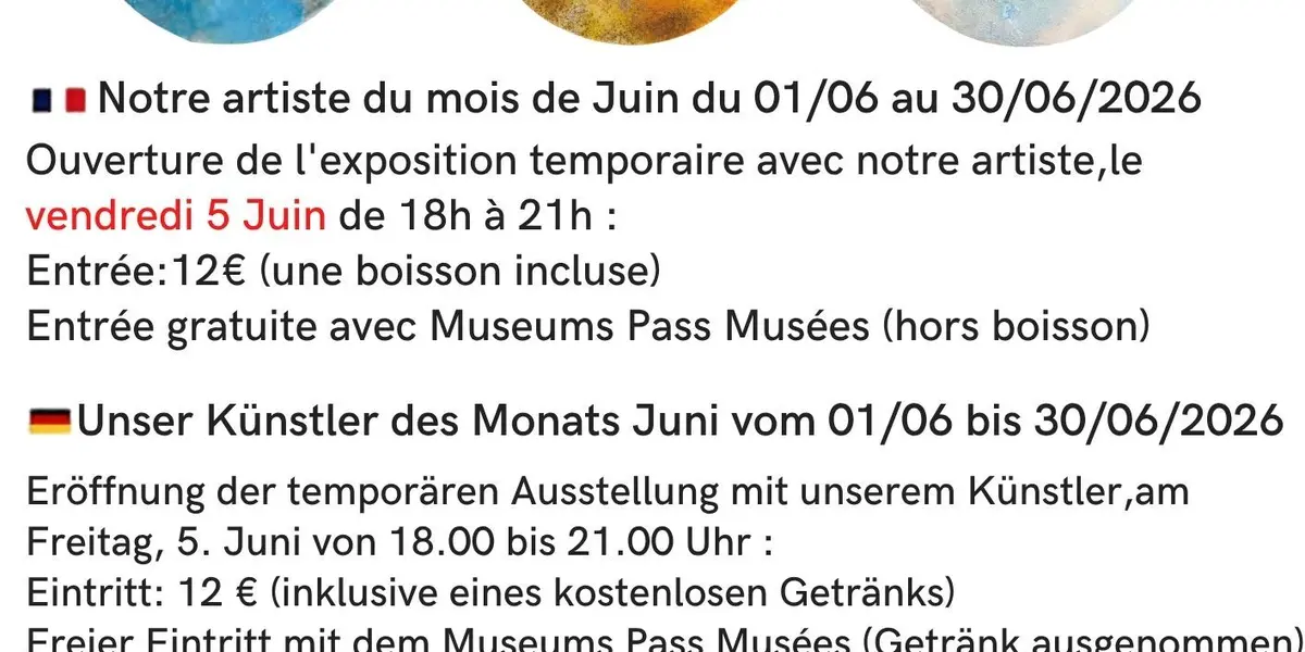 Exposition & Inauguration de notre "artiste du mois" : SOU au MUSEUM Dan Gerbo