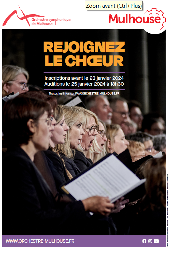 Auditions pour le Chœur de Haute Alsace