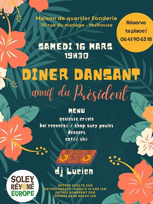 Dîner dansant Soley Réyoné