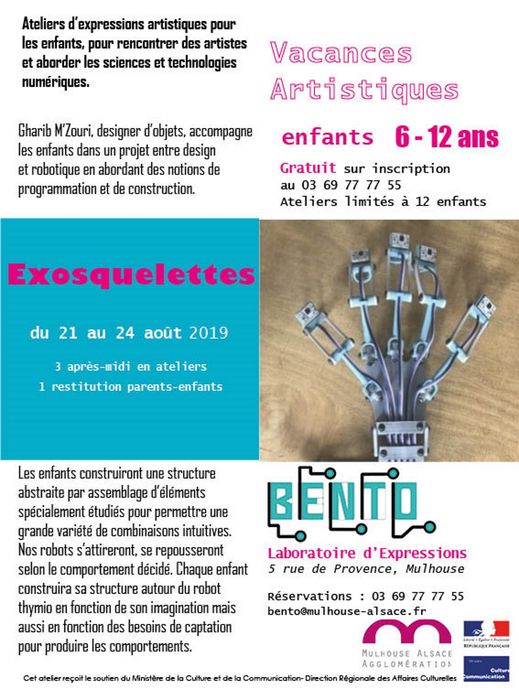 Vacances artistiques au Bento, laboratoire d'expressions