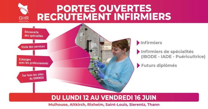 Portes ouvertes et recrutement Infirmiers au GHRMSA