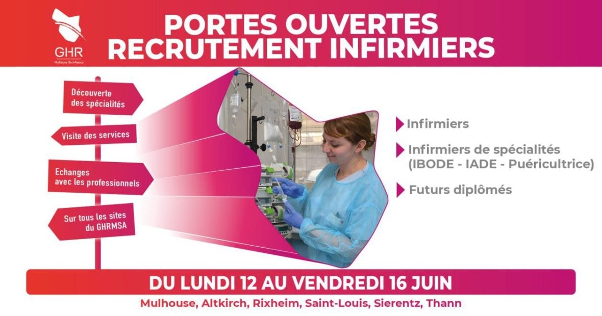 Portes ouvertes et recrutement Infirmiers au GHRMSA