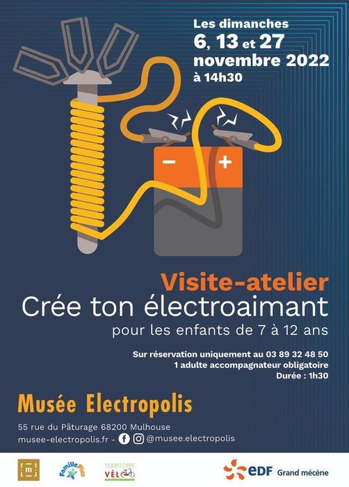 Visite-atelier : Crée ton électroaimant