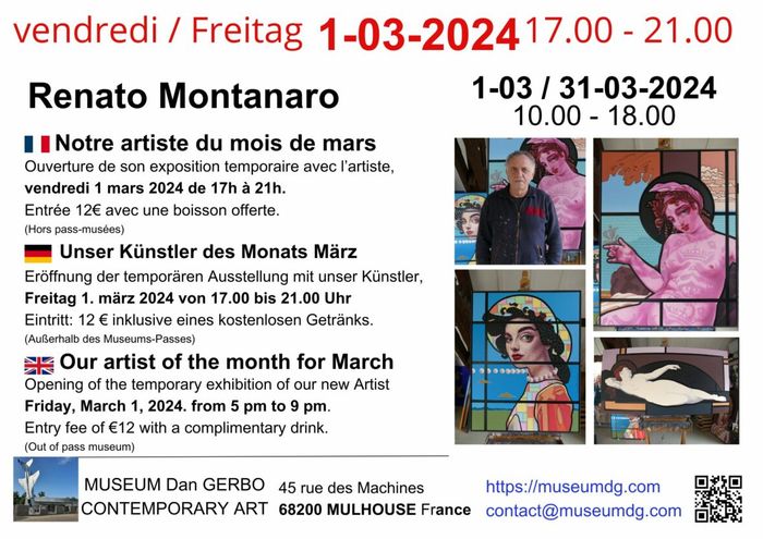 L’inauguration de l'exposition temporaire de l'artiste Renato Montanaro