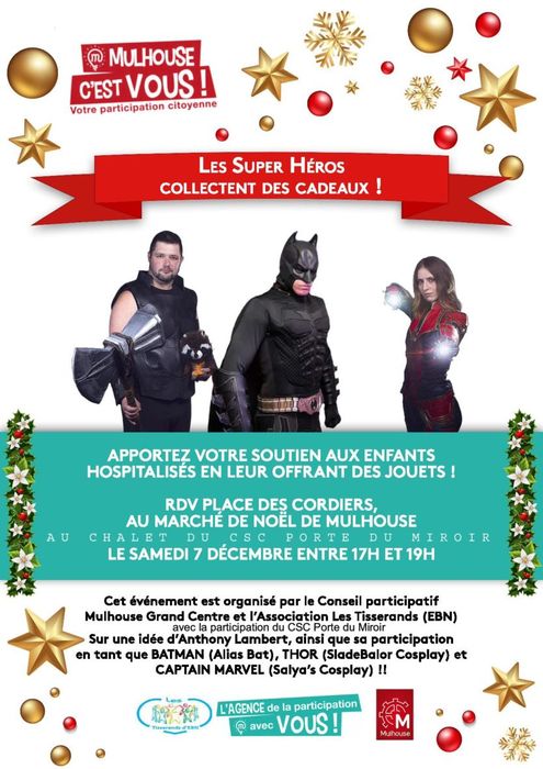 Les Supers Héros collectent des cadeaux !