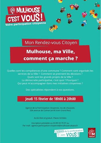 Rendez-vous Citoyen : Mulhouse, ma Ville, comment ça marche ?