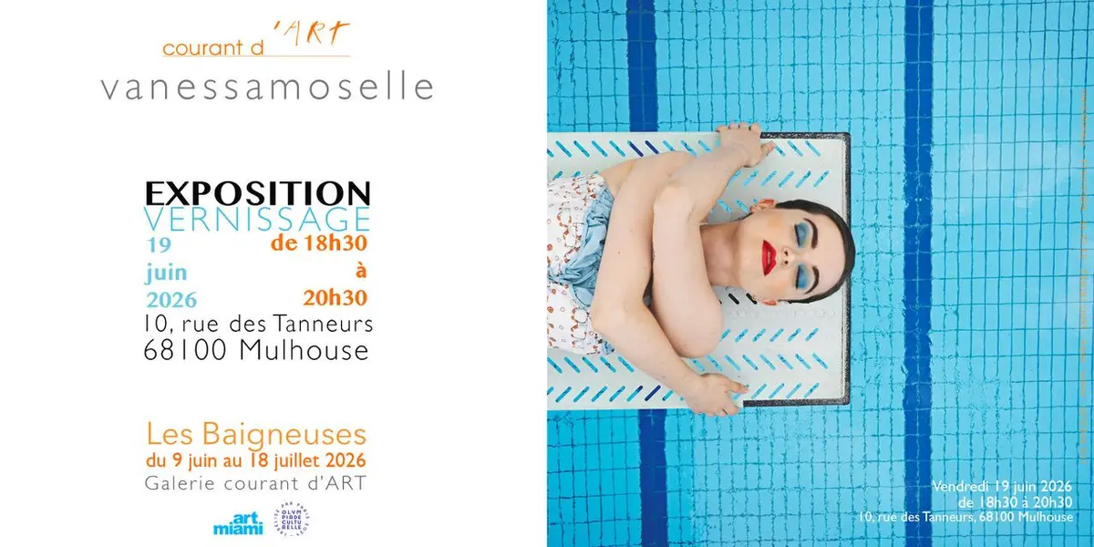 Exposition Les Baigneuses de Vanessa et Vijay Moselle à la Galerie Courant d'Art de Mulhouse
