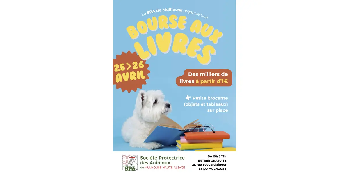Bourse aux livres à la SPA de Mulhouse