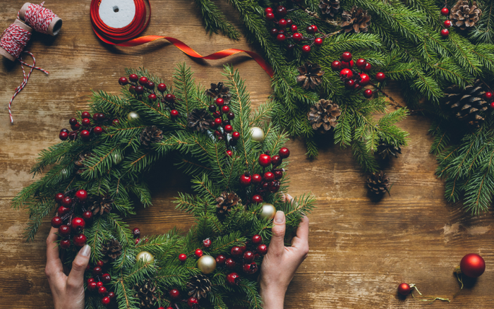Atelier écocitoyen : je fabrique ma couronne de porte pour les fêtes
