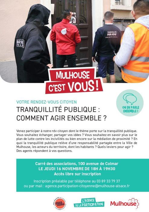 RDV Citoyen "Tranquillité publique : comment agir ensemble?"