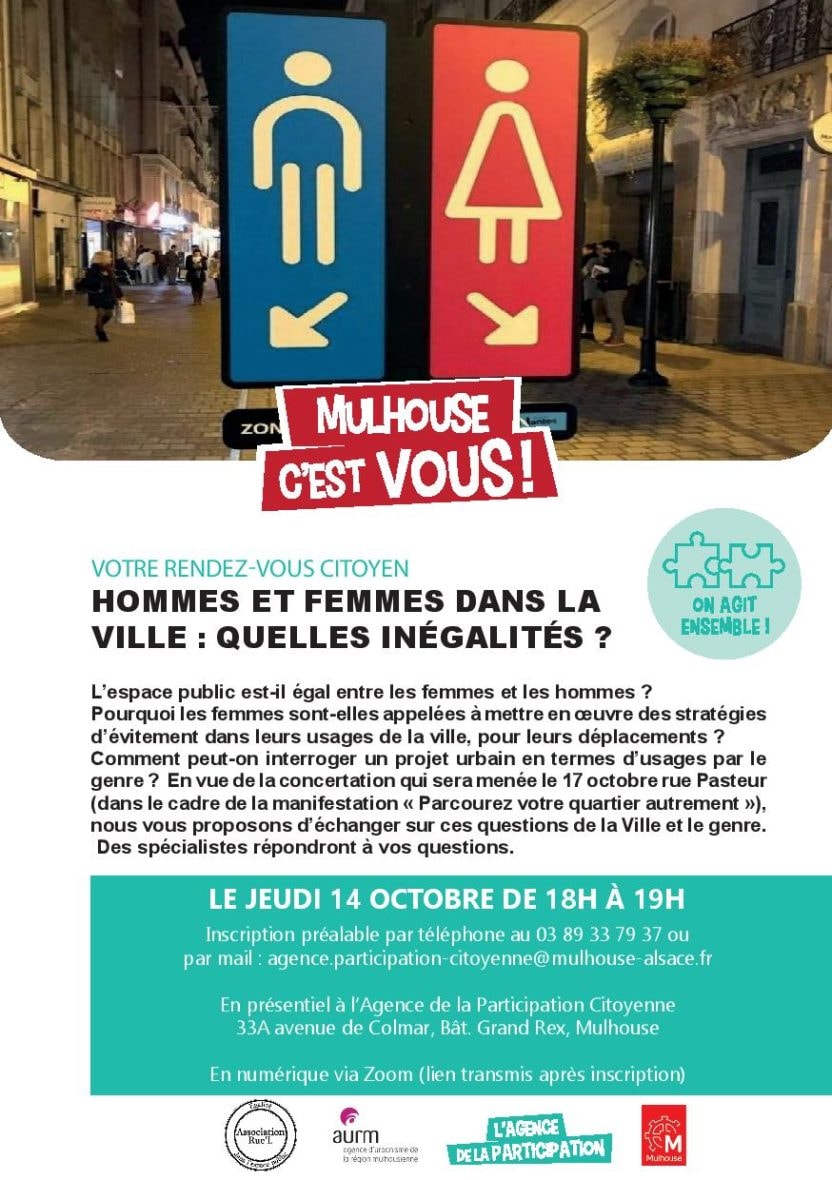 Mon rendez- vous citoyen : Hommes et femmes dans la ville : Quelles inégalités ?