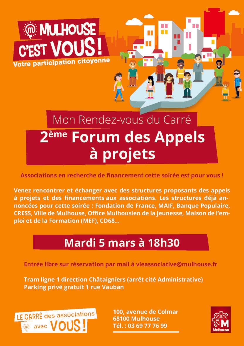 Rdv du Carré : 2e Forum des appels à projets