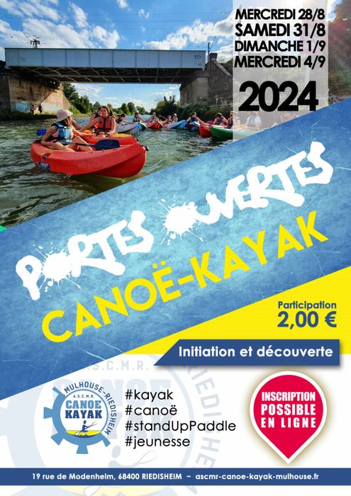 Découverte canoë-kayak : Portes Ouvertes de la rentrée