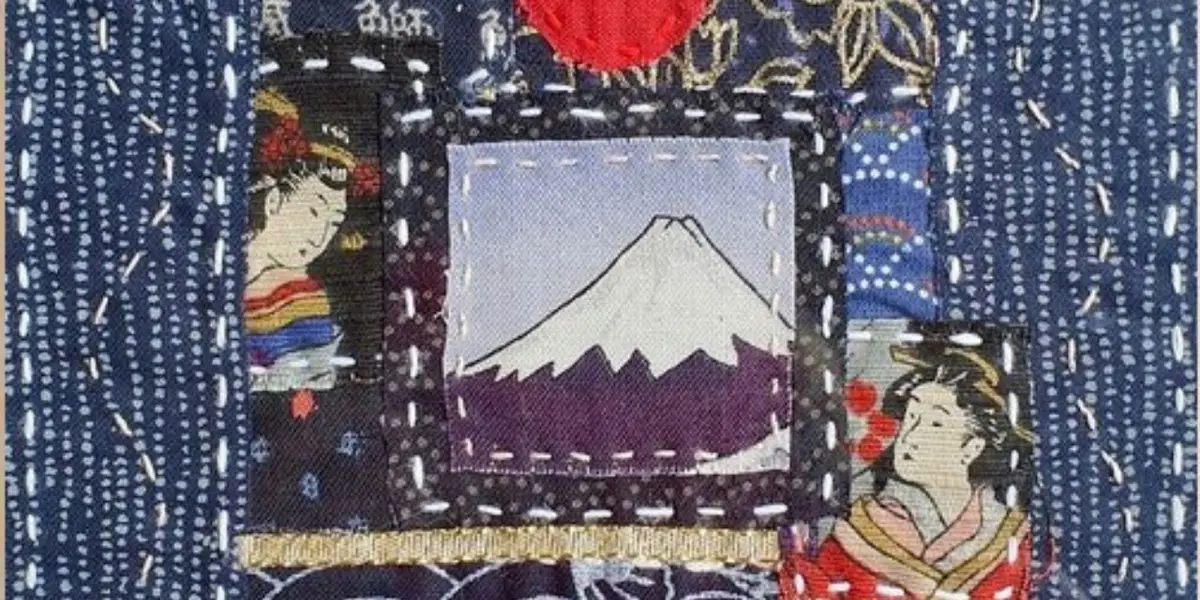 Tableau en patchwork japonais