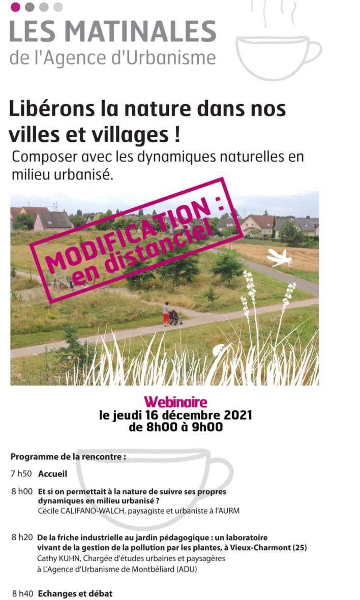 Webinaire Matinale : Libérons la nature dans nos villes et villages !